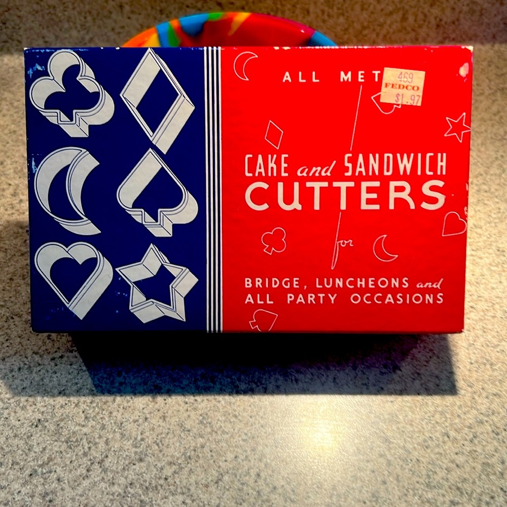 Vintage cake and sandwich cutters.